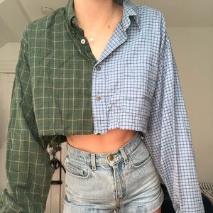 Cropped flannel (one of a kind urban outfitters)